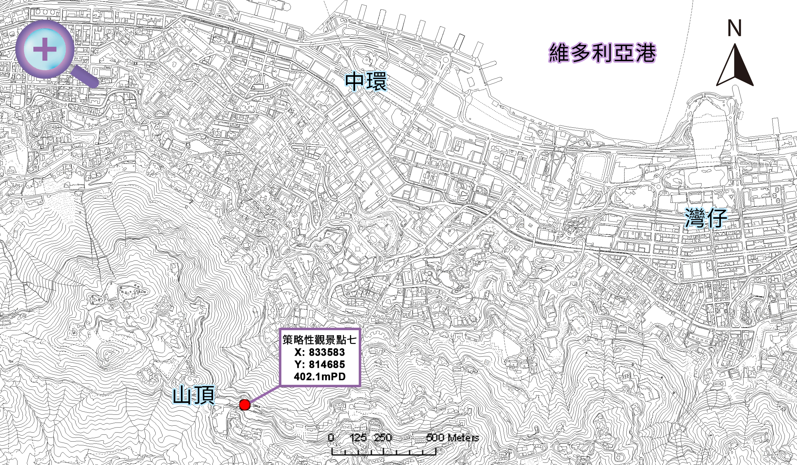 策略性觀景點7遠距地圖