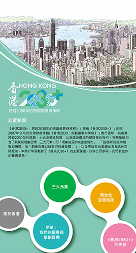 香港2030+ 公眾參與簡介單張
