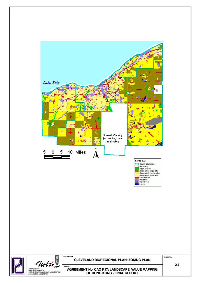 Figure 2.7 - CLEVELAND BIOREGIONAL PLAN : ZONING PLAN