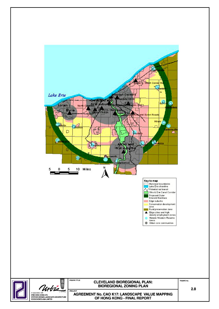 Figure 2.8 - CLEVELAND BIOREGIONAL PLAN : BIOREGIONAL ZONING PLAN