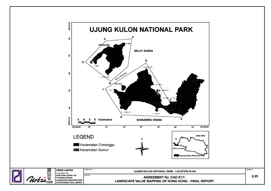 Figure 2.25 - UJUNG KULON NATIONAL PARK - LOCATION PLAN