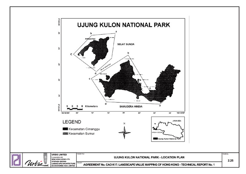 Figure 2.25 Ujung Kulon National Park - Location Plan