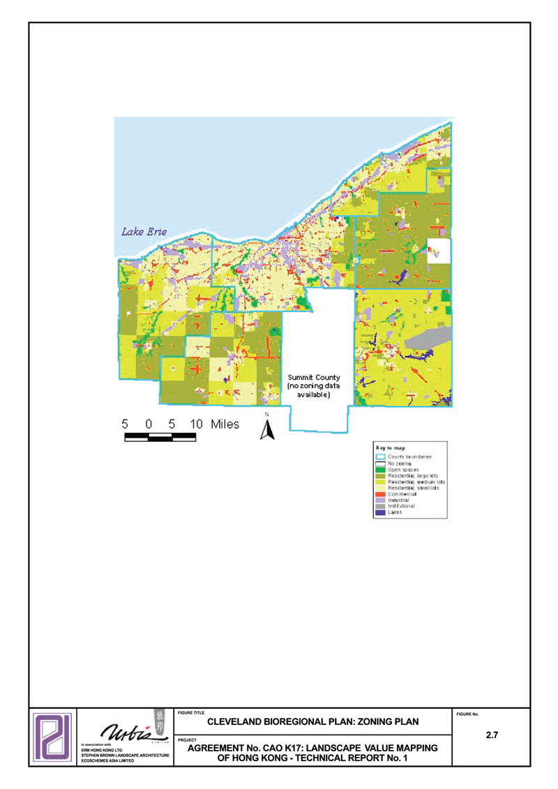 Figure 2.7 Cleveland Bioregional Plan: Zoning Plan