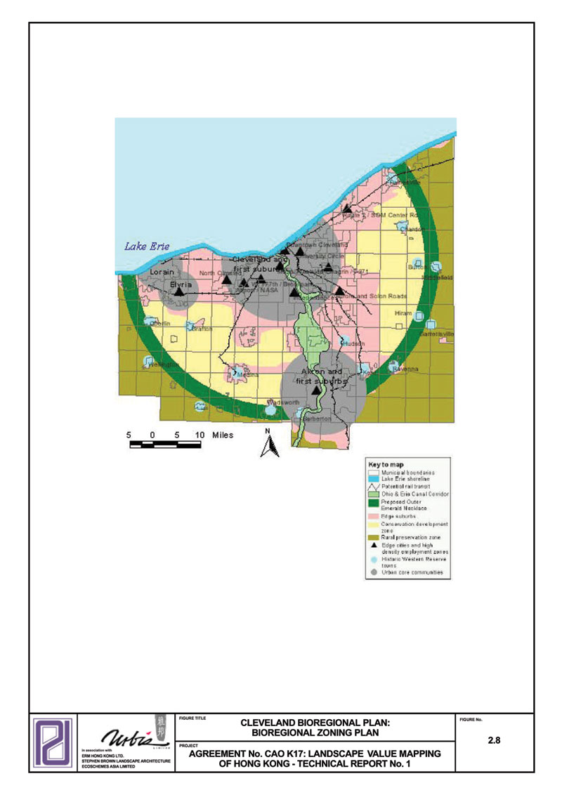 Figure 2.8 Cleveland Bioregional Plan: Bioregional Zoning Plan