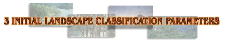 3 Initial Landscape Classification Parameters