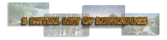 5 INITIAL LIST OF INDICATORS