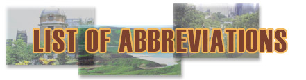 LIST OF ABBREVIATIONS
