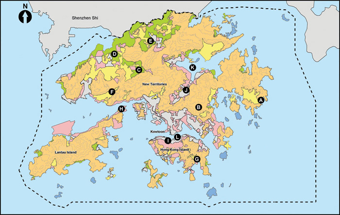 Different Landscape CHARACTER Types in Hong Kong